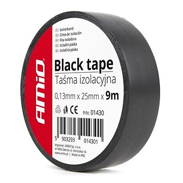

AMIO páska izolační 25 mm × 9 m černá