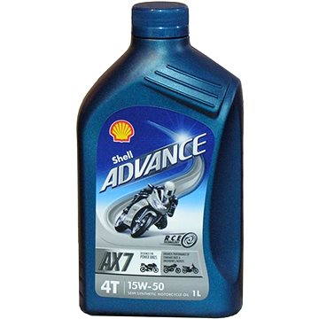 SHELL ADVANCE 4T AX7 15W-50 1l (SL/MA2) - Motorový olej