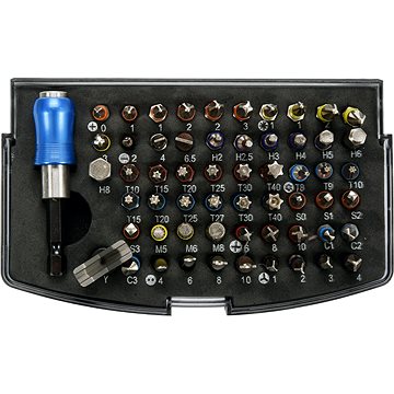 

YATO Sada bitů s adaptérem 1/4" 59ks YT-04624