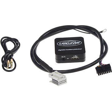 

CARCLEVER Hudební přehrávač USB/AUX VW (12pin) (554VW009)