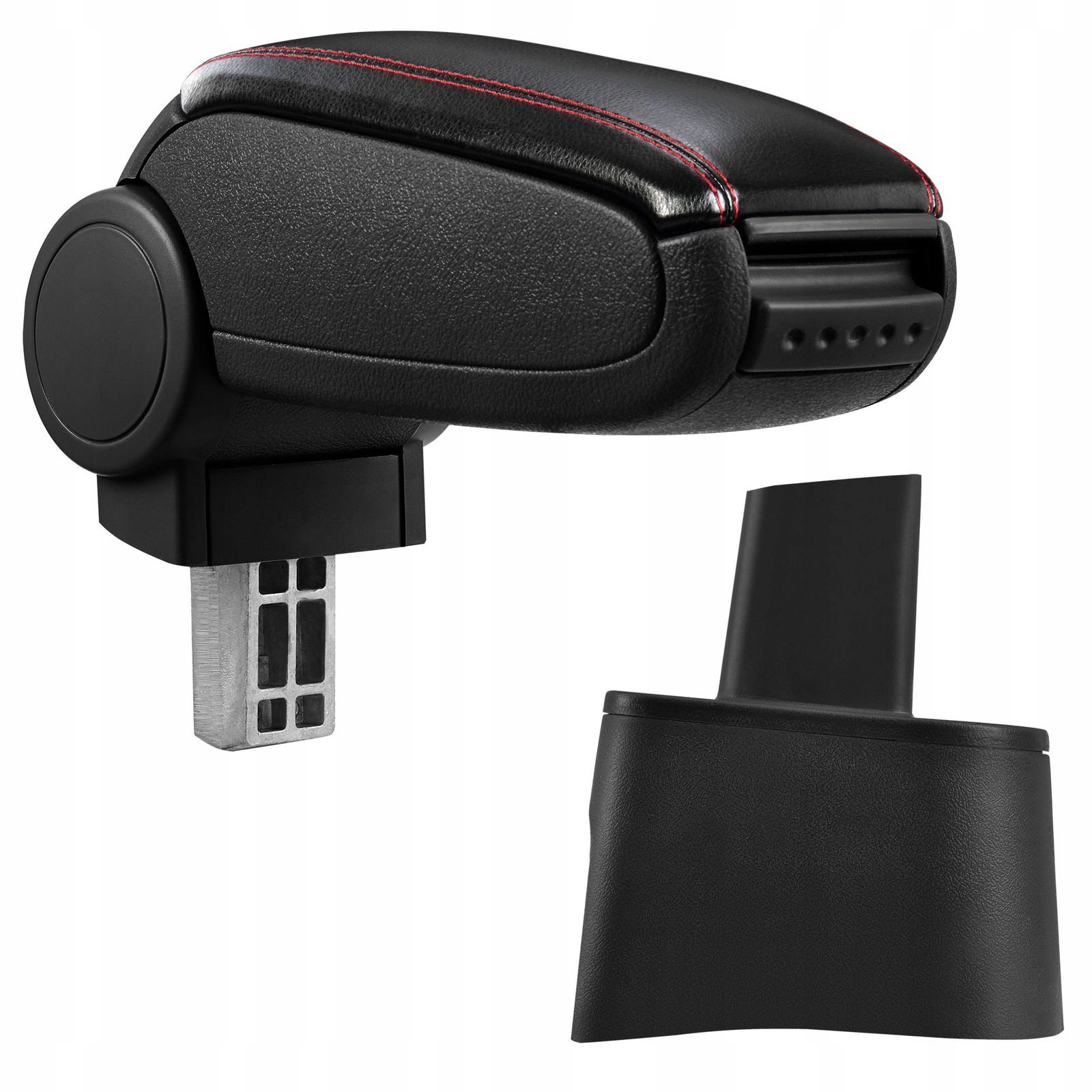 

PROTEC Loketní opěrka, Seat Ibiza 6L, syntetická kůže, černá, červené prošití 2002 - 2008