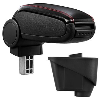 

PROTEC Loketní opěrka, Citroen C4, syntetická kůže, černá, červené prošití 2004 - 2010