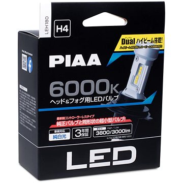 

PIAA Gen4 LED náhrady autožárovek H4 6000K se zabudovaným startérem
