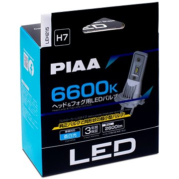 

PIAA Gen4 LED náhrady autožárovek H7 6600K se zabudovaným startérem