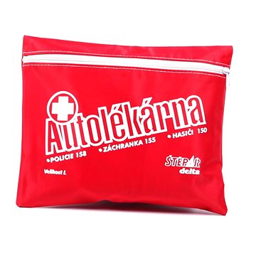

ŠTĚPAŘ Autolékárnička velikost I., červený polštářek, vyhláška č. 153/2023 Sb.