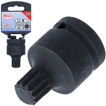 

BGS Úderový násadkový klíč pro náboj kola zadní nápravy 3/4' M18x55 mm