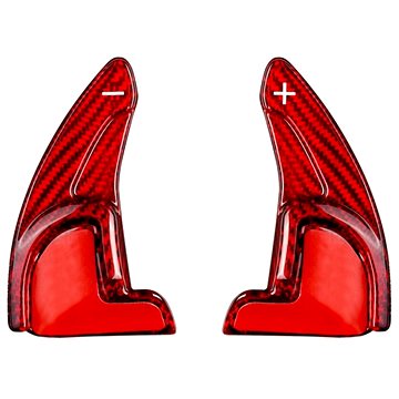 

T-Carbon karbonová pádla pod volant pro Dodge, Jeep, barva červený karbon