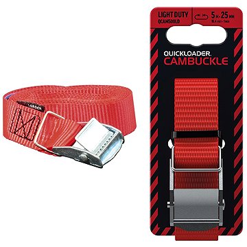 RAKENNUSKEMIA OY Quickloader Popruh se sponou Cambuckle 500 kg, 5 m × 25 mm × 35 mm