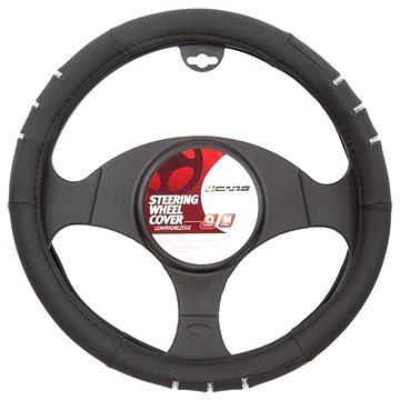 

4CARS Potah volantu černo-chromový