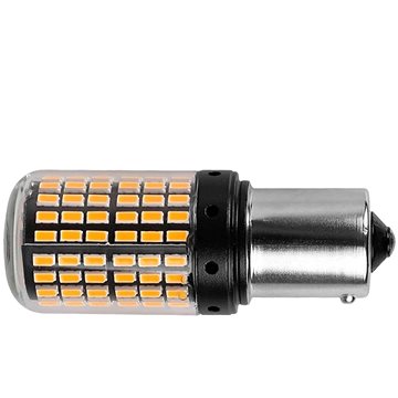 

Rabel LED autožárovka BAU15S 144 led 4014 CANBUS PY21W oranžová