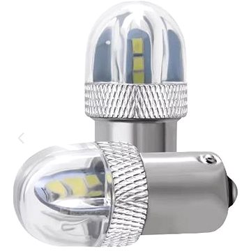 

Rabel LED autožárovka BA15S 6 led smd 3030 P21W bílá