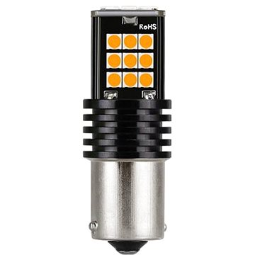 

Rabel LED autožárovka BA15S 24 smd 3030 12V P21W oranžová