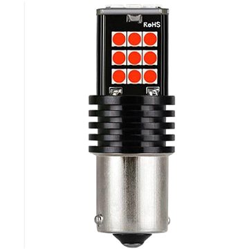

Rabel LED autožárovka BA15S 24 smd 3030 12V P21W červená