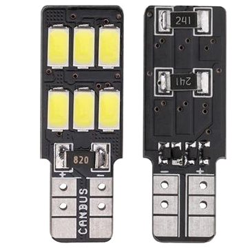 

Rabel LED autožárovka T10 W5W Canbus 6 smd 5630 bílá, boční + stabilizátor