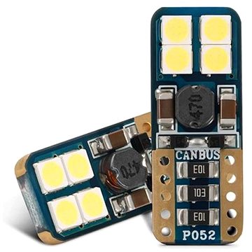 

Rabel LED autožárovka T10 W5W Canbus 8 smd 3030 bílá, boční + stabilizátor