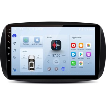 

Ossuret Autorádio Smart 453 ForTwo 2015-2019, CarPlay, Android, GPS, WiFi, DSP, DAB+, RDS