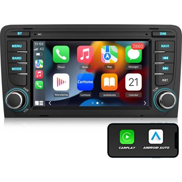 

Ossuret Autorádio Audi A3 8P S3 RS3 2003-2013, CarPlay, Android Auto, GPS, WiFi, Bluetooth, DAB+