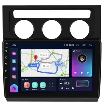 

Ossuret Volkswagen Touran 2004-2018 s CarPlay, Android Auto - černý rámeček