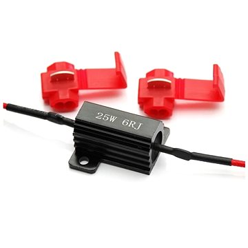

Rabel canbus filtr pro žárovku 12V 25W 6 ohm + 2 x RE06, hliníkové pouzdro