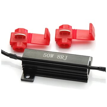 

Rabel canbus filtr pro žárovku 12V 50W 8 ohm + 2 x RE06, hliníkové pouzdro