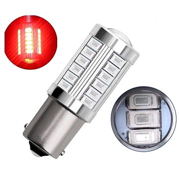 

Rabel BA15S 33 smd 5630 P21W ČERVENÁ s čočkou