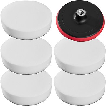 

5 leštících houbiček 180 mm měkké včetně leštícího padu 180 mm
