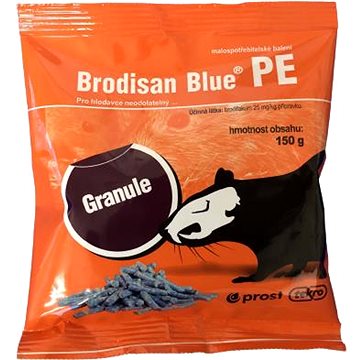 

BRODISAN Rodenticid Blue PE - granule, 150 g