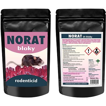 

NORAT 25 Rodenticid - bloky, 300 g