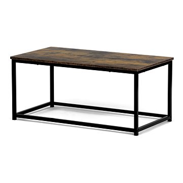 

Odkládací stolek, 90 × 48 × 41 cm, MDF, dekor staré dřevo, černý kov