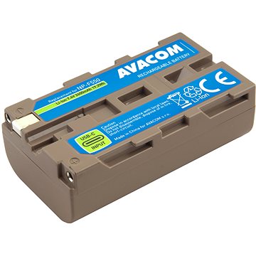 

AVACOM Sony NP - F550 vstup USB-C Li-Ion 7.4 V, 2600 mAh, 19.2 Wh