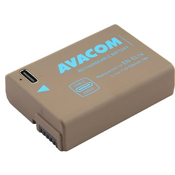 

AVACOM Nikon EN-EL14 vstup USB-C Li-Ion