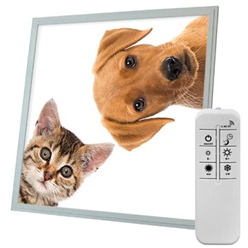

Ortus Stmívatelný LED panel s motivem kočka a pes, 60 × 60 cm CCT