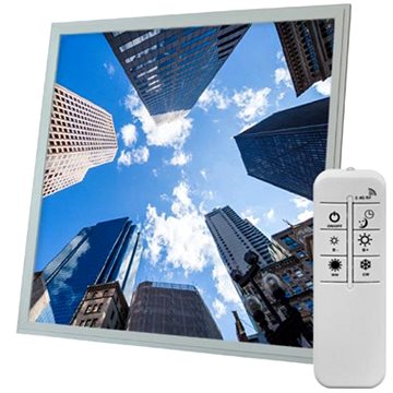

Ortus Stmívatelný LED panel s motivem mrakodrapy, 60 × 60 cm CCT