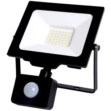 

AVIDE Prémiový ultratenký LED reflektor s čidlem pohybu černý 30 W 3000 lm, studená