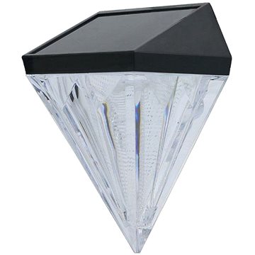 

Entac Venkovní solární světlo LED diamant 0,1 W 7 lm, teplá barva světla