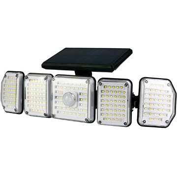 

Entac Venkovní solární světlo LED s čidlem pohybu 2,5 W 486 lm, CCT, dálkové ovládání