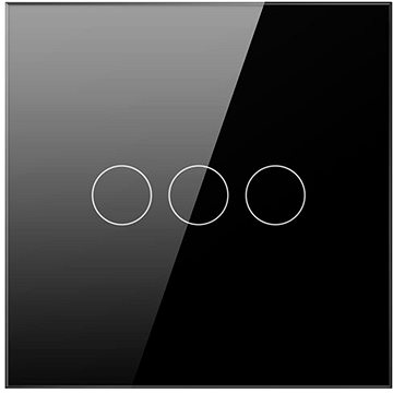 

AVATTO ZTS02-EU Zigbee switch, černý (3-gang)