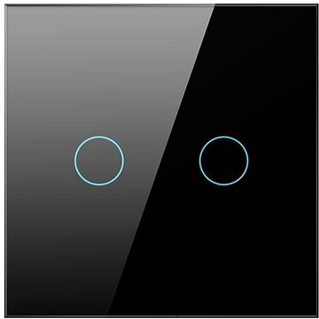 

AVATTO LZTS02-EU-220V Zigbee switch, černý (2-gang, No Neutral)
