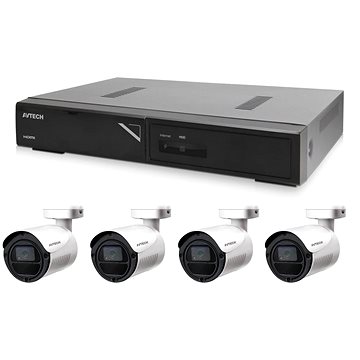 AVTECH kamerový set 1x NVR AVH1104 a 4x 2MPX IP Bullet kamera DGM2103SV