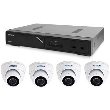 

AVTECH NVR AVH1109 + 4x 8MPX IP Dome kamera AVTECH DGM8208SVAT