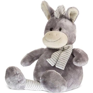 

Axiom Dětský plyšák Oslík s šedým šálem 29 cm