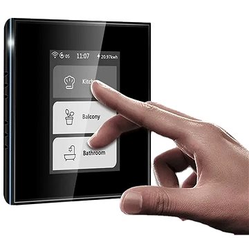

iQtech Millennium L8HSTYB, Wi-Fi multifunkční vypínač Smartlife, černý