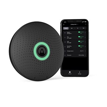

Airthings Wave plus, černý - senzor kvality ovzduší, radonu, vlhkosti, teploty, VOC, CO2 a tlaku