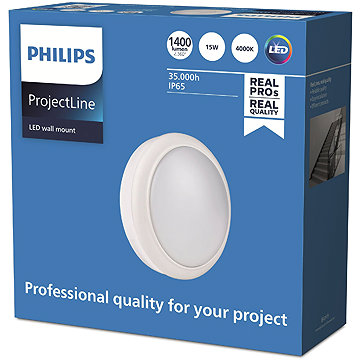 

Philips LED (interiérové) nástěnné svítidlo Projectline rnd 1400 lm 4000 K