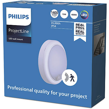 

Philips LED (interiérové) nástěnné svítidlo Projectline rnd 1400 4000 K Sen