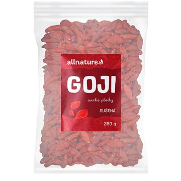 Allnature Goji - Kustovnice čínská sušená 250 g - Sušené ovoce