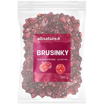 Allnature Brusinka (klikva) sušená 500 g - Sušené ovoce