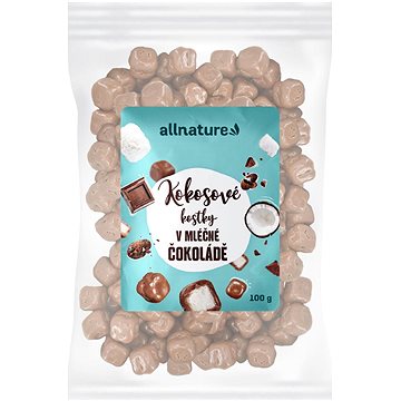 Allnature Kokosové kostky v čokoládě 100 g - Sušené ovoce