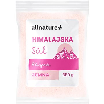 Allnature Himalájská sůl růžová 250 g - Sůl