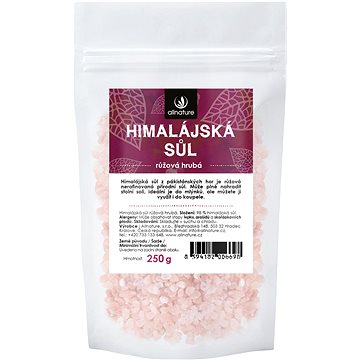 Allnature Himalájská sůl růžová  250 g - Sůl